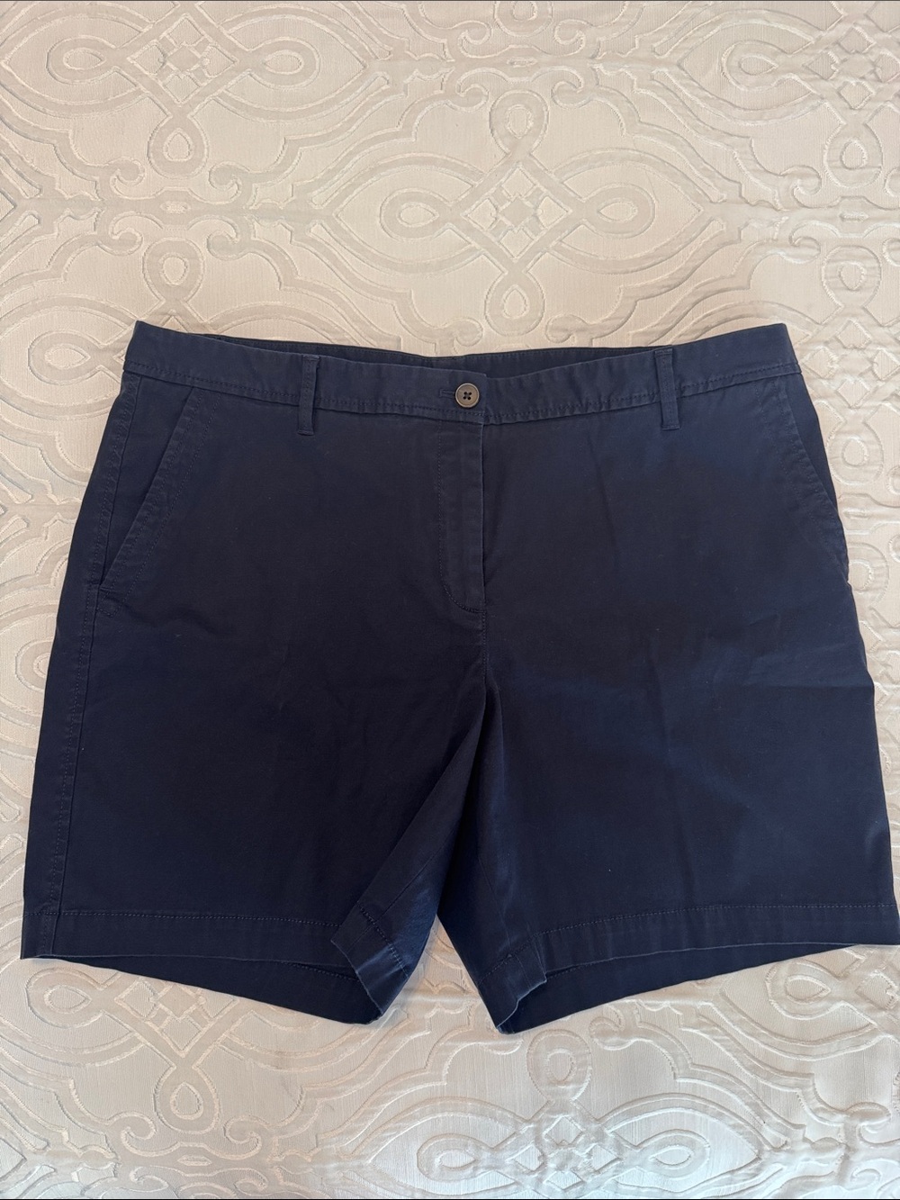 Talbots Classic Women's Navy Chino Shorts